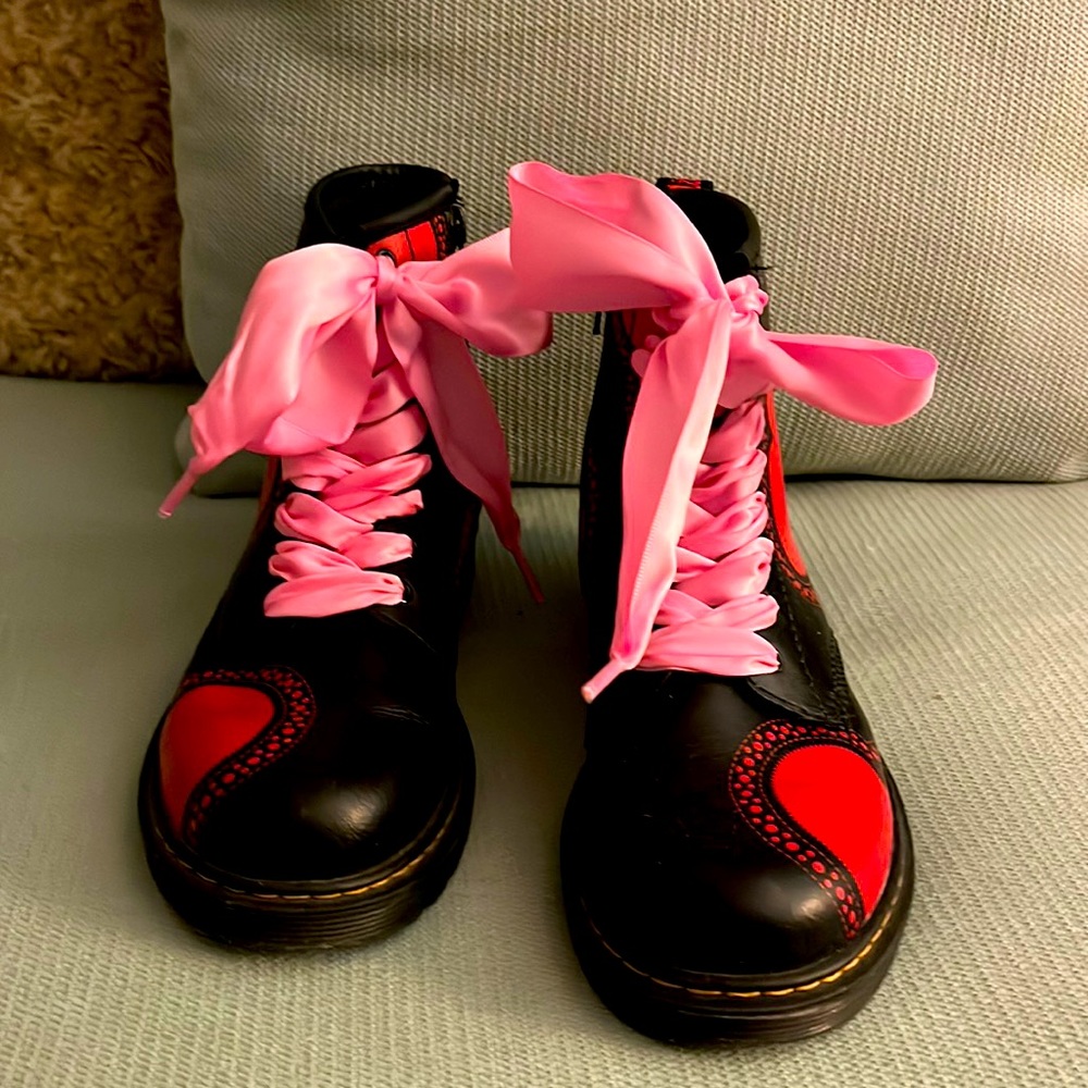 Dr. Marten heart side zip 1460 boots.